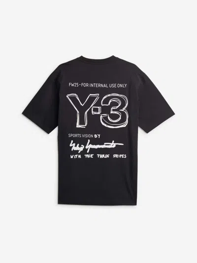 Y-3 M Wo Ss Tee In Black