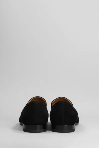 Christian Louboutin Dandelion Suede Loafers In Black