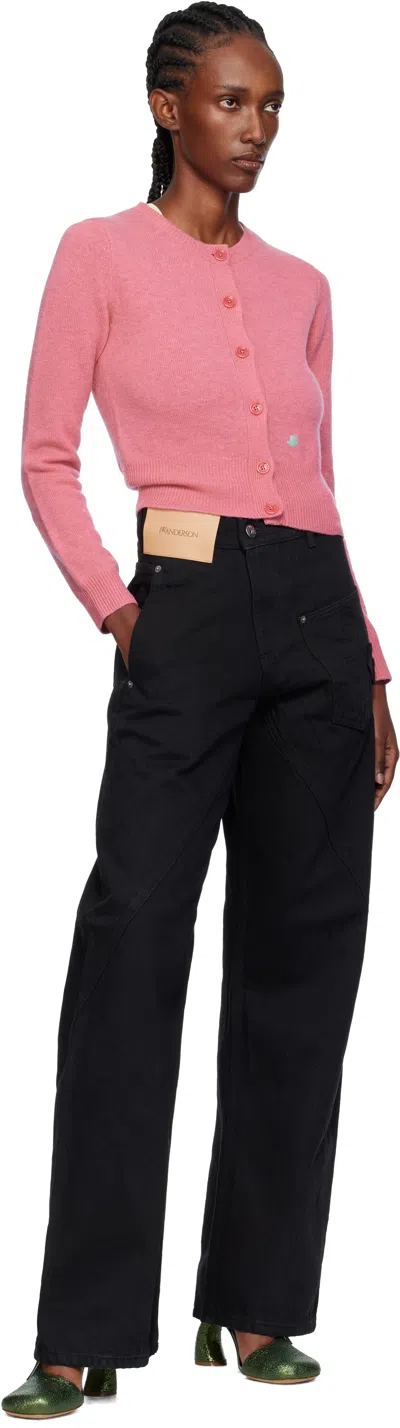 Jw Anderson Twisted Workwear Jeans In Black