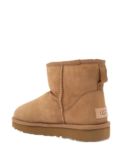 Ugg Mini Classic Ii Beige Pull-on Boots In Suede Woman In Neutral