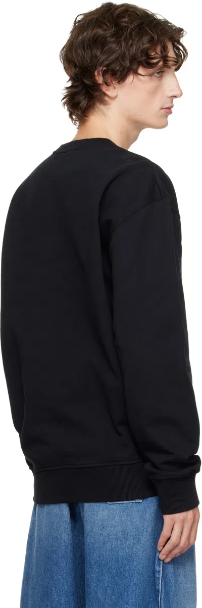 Jw Anderson J. W. Anderson Black Sweatshirt With Unique Embroidery In Black