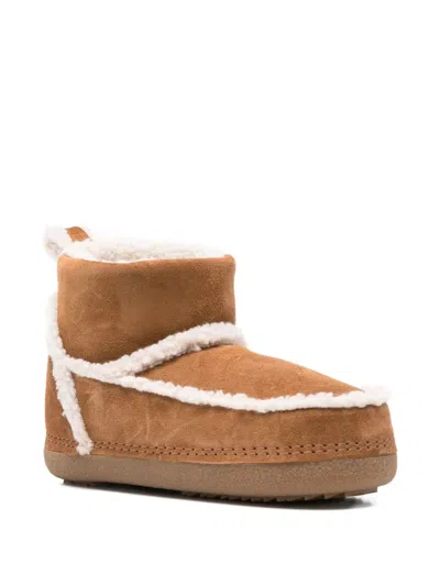 Inuikii Suede Ankle Boots In Brown