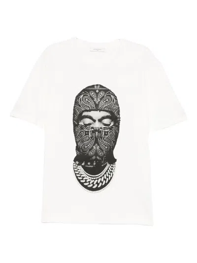 Ih Nom Uh Nit Graphic Print Crew-neck Short Sleeve T-shirt In White