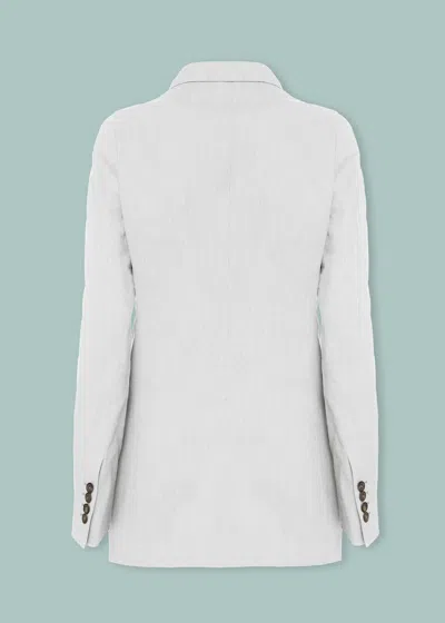 Malo Giacca In Canapa In White