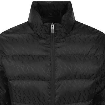Armani Exchange Padded Down Jacket Black In Black