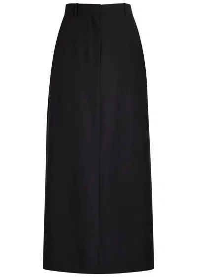 The Row Seraphyne Wool Maxi Skirt In Black