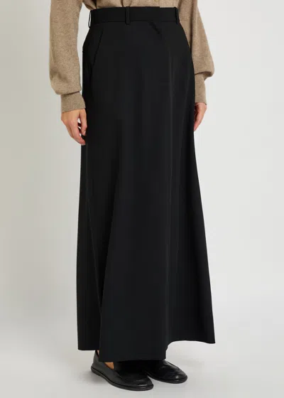 The Row Seraphyne Wool Maxi Skirt In Black