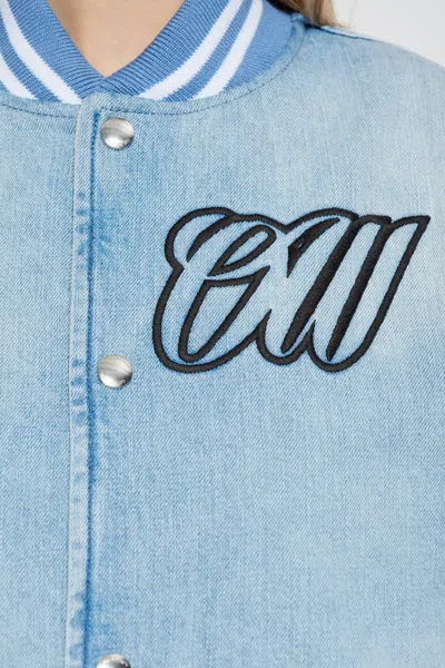 Off-white Bomber Jacket In Blue