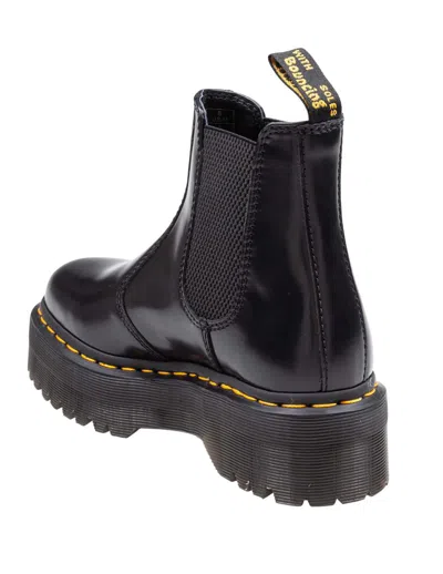 Dr. Martens 2976 Quad Platform Chelsea Boots In Leather In Multi