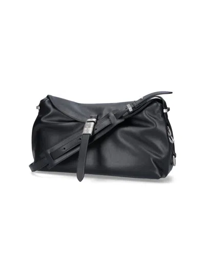 Pinko Saddle Baguette Shoulder Bag In Black