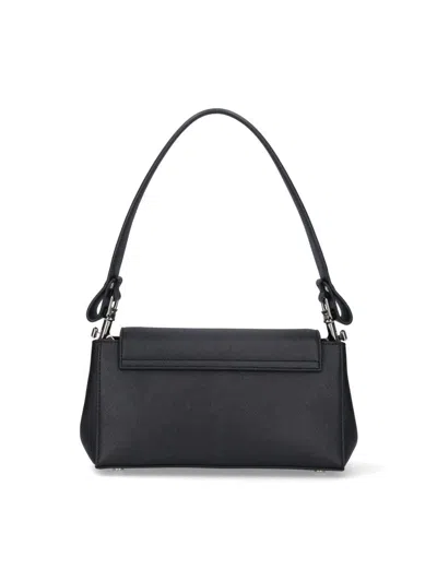 Vivienne Westwood Medium Black Smooth Shoulder Bag Hazel In Black