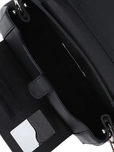 Vivienne Westwood Medium Black Smooth Shoulder Bag Hazel In Black