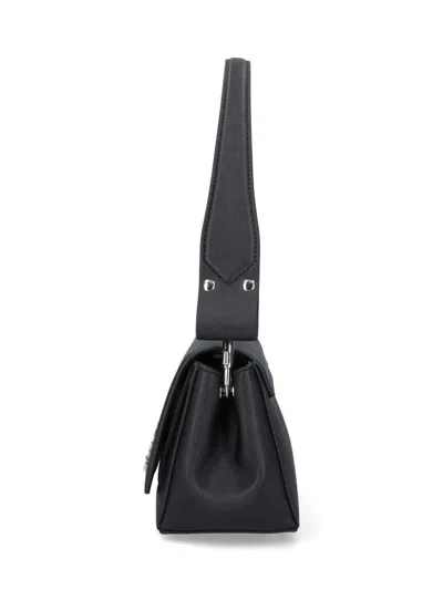 Vivienne Westwood Medium Black Smooth Shoulder Bag Hazel In Black