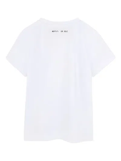 Karl Lagerfeld Paris-print T-shirt In White