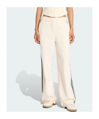 Adidas Originals Side-stripe Trousers In White