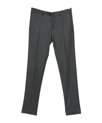 Canali Pressed-crease Trousers In Blue