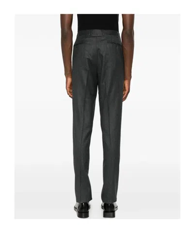 Canali Pressed-crease Trousers In Blue