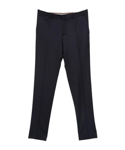 Canali Side-stripe Trousers In Black