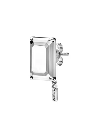 Diesel Stud Earring In White