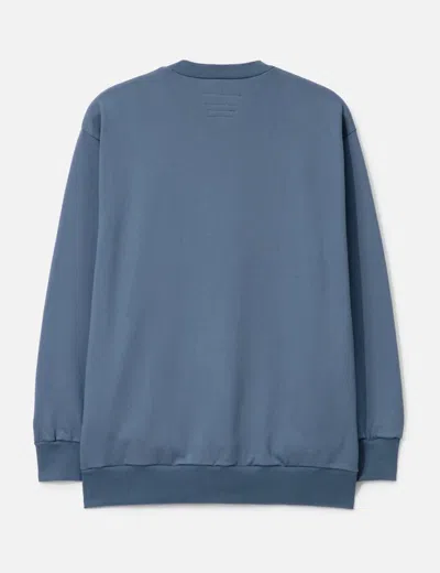 Fdmtl Boro Embroidered Sweat Shirt In Blue