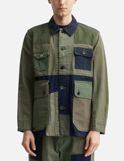 Fdmtl Coverall Jacket Rinse In Green