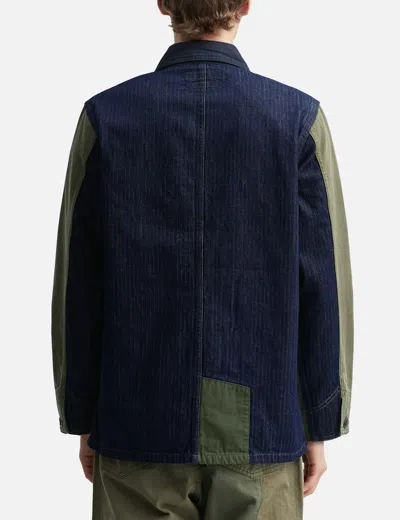 Fdmtl Coverall Jacket Rinse In Green