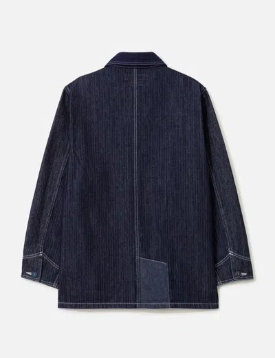 Fdmtl Coverall Jacket Rinse In Blue
