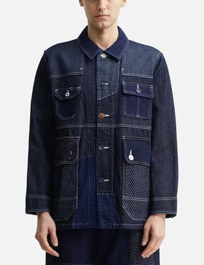 Fdmtl Coverall Jacket Rinse In Blue