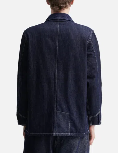 Fdmtl Coverall Jacket Rinse In Blue