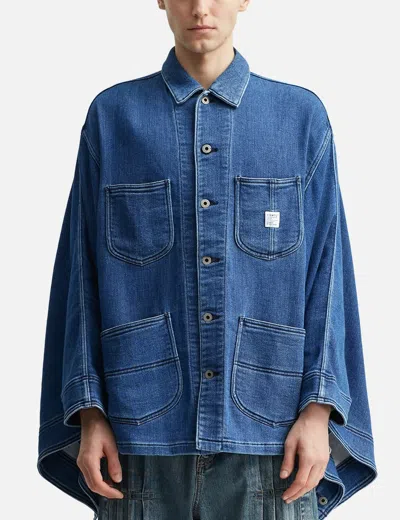 Fdmtl Coverall Cape 3yr Wash In Blue