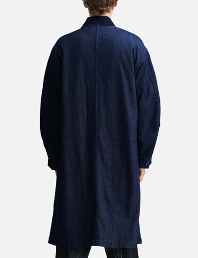 Fdmtl Haori Jungle Long Jacket Rinse In Blue
