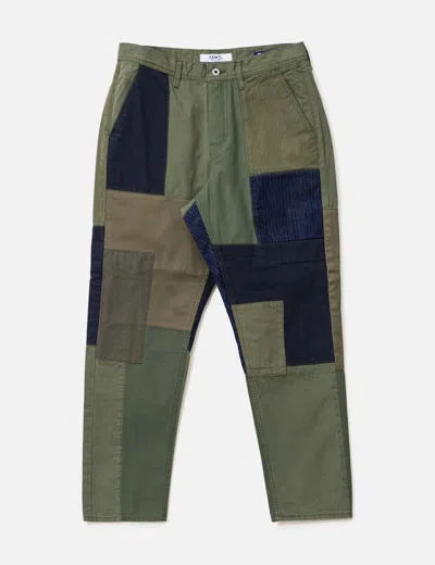 Fdmtl Patchwork Pants Rinse In Green