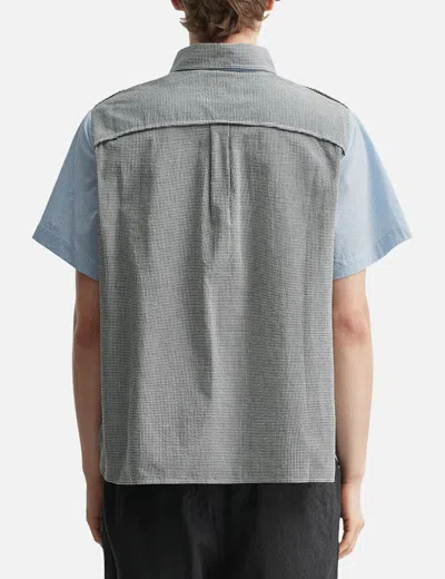 Brain Dead X Brooks Brothers California Reverse French Seam Pullover Shirt In Gray