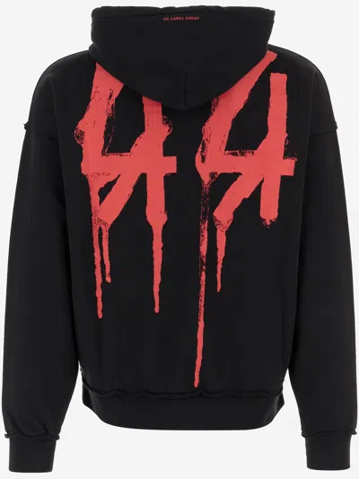44 Label Group Black Drip Hoodie Sweatshirt In Black