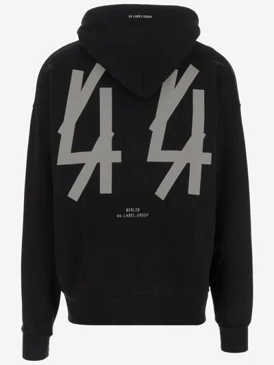 44 Label Group Cotton Sweatshirt With Logo In Black