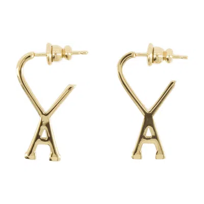 Ami Alexandre Mattiussi Adc Earrings Ami Paris Metal Gold In Gold