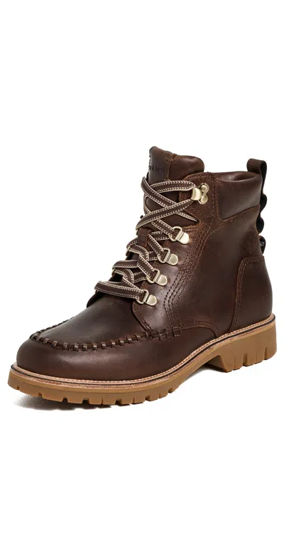 Rag & Bone Cameron Lace Up Boots Mocha In Brown