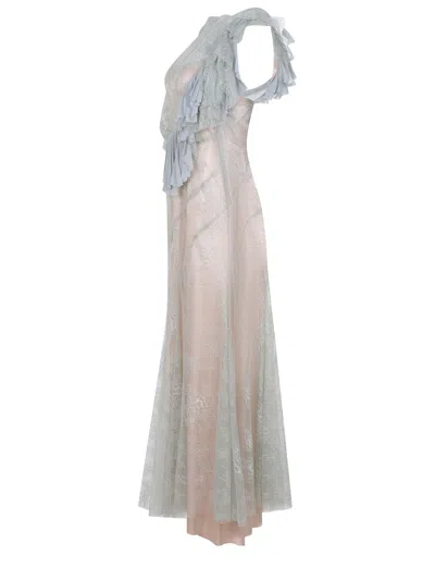 Alberta Ferretti Dress Made Of Polyamide. In Multi