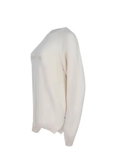 Alberta Ferretti Sweater Made Of Wool And Cashmere In Neutral