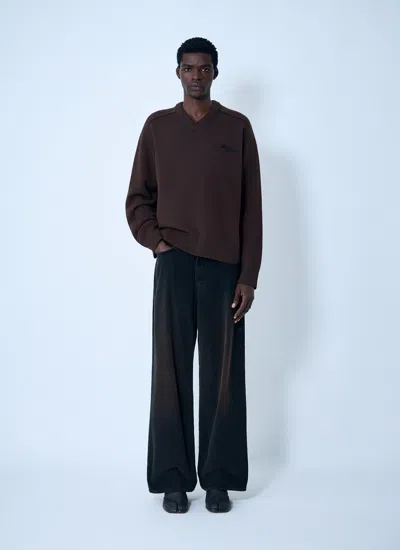 Acne Studios Men Corduroy Pants In Black