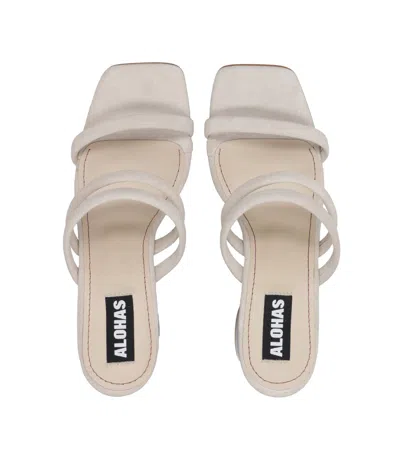 Alohas Sandals Beige In White