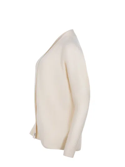 Alysi Cardigan Made Of A Cashmere Blend In Neutral