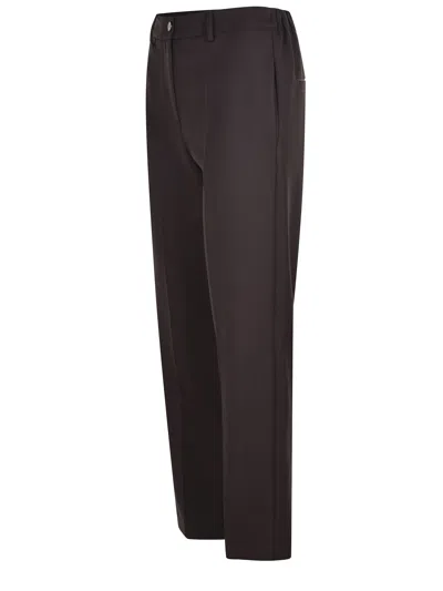 Alysi Pants Made Of A Wool Blend In Black