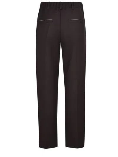 Alysi Pants Made Of A Wool Blend In Black