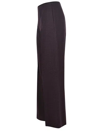 Alysi Pants Made Of Wool. In Animal Print