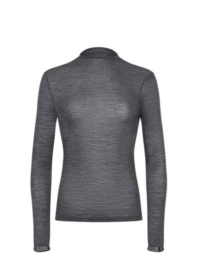 Alysi Sweater Made Of A Blend Of Wool In Gray