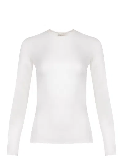 Alysi Sweater Made Of A Wool Blend In White