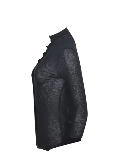 Alysi Sweater Made Of Black Wool Blend. In Black