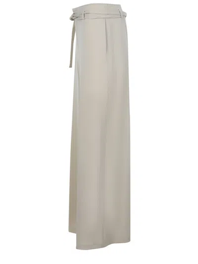 Alysi Trousers Made Of Wool. In Neutral