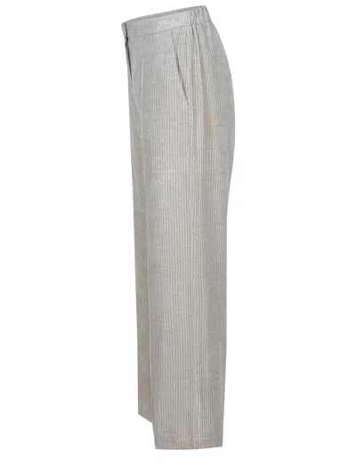 Alysi Trousers Made Of Viscose. In Gray